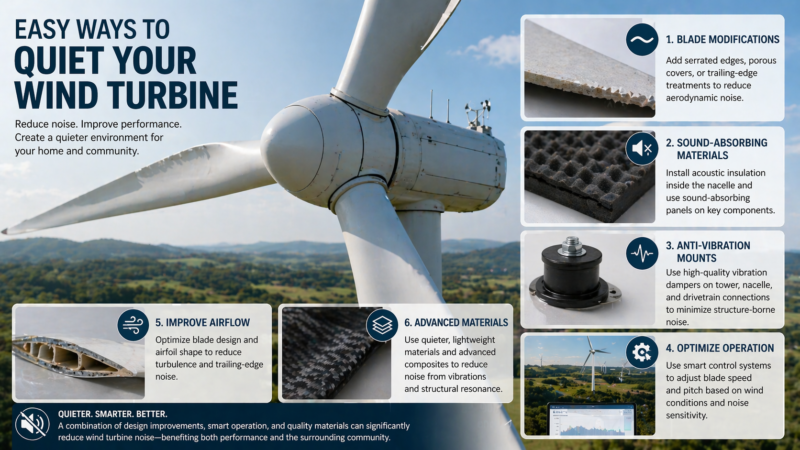 Easy Ways to Quiet Your Wind Turbine