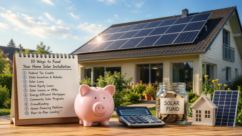 Ways to Fund Your Home Solar Installation